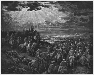 Joshua commanding the sun to stand still